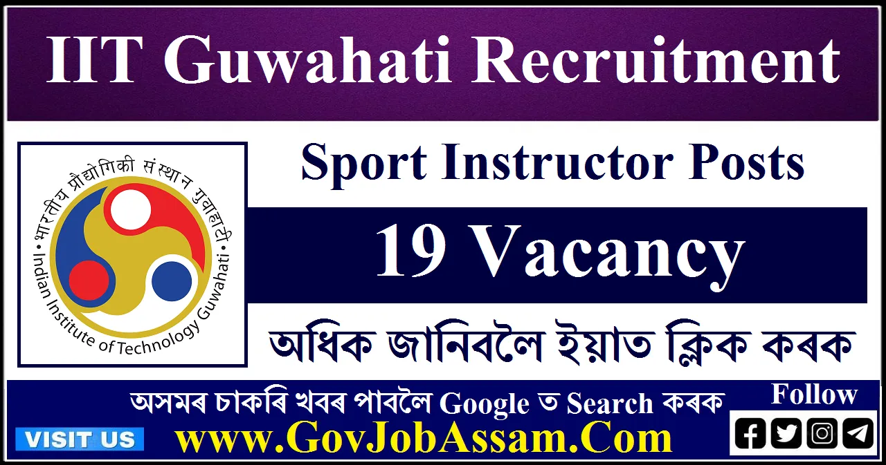 Iit Guwahati Recruitment Part Time Sport Instructor Vacancy