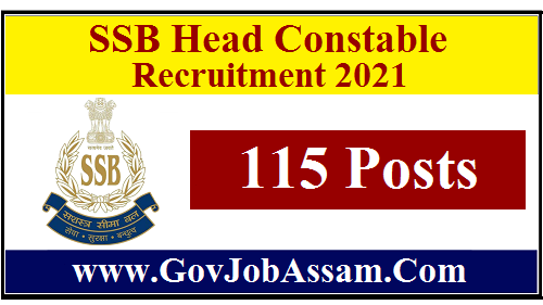 SSB Head Constable Recruitment 2021
