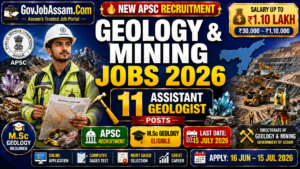 Directorate of Geology & Mining Recruitment 2026
