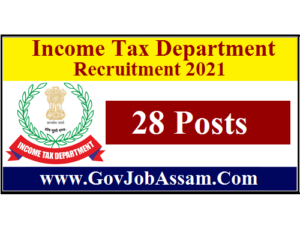 Income Tax Department Recruitment 2021