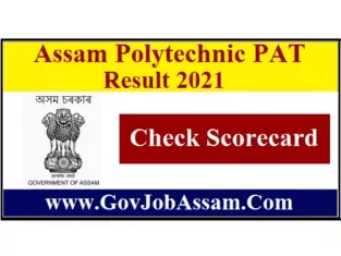 Assam Polytechnic PAT Result 2021