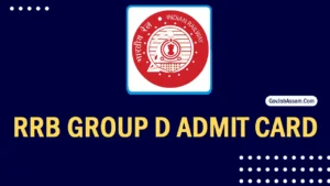 RRB Group D Admit Card