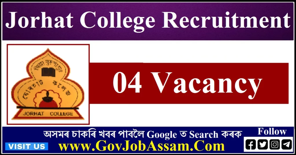 Jorhat College Recruitment