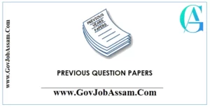 Previous Year Question Papers PDF