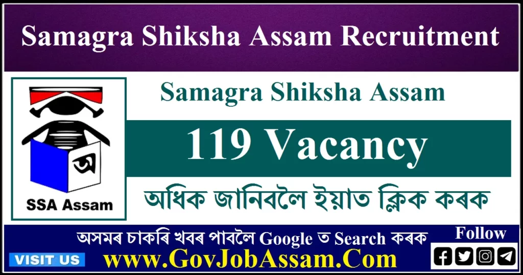 Samagra Shiksha Assam Recruitment