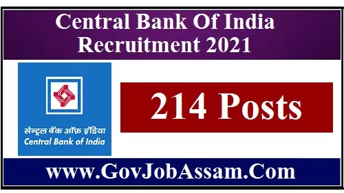 Central Bank Of India Recruitment 2021