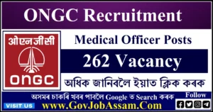 ONGC Medical Officer Recruitment