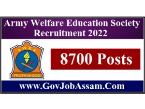 Army Welfare Education Society Recruitment 2022