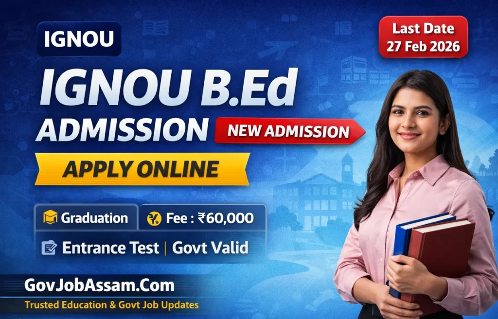 IGNOU B.Ed Admission 2026