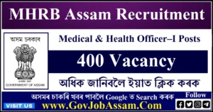 MHRB Assam Recruitment