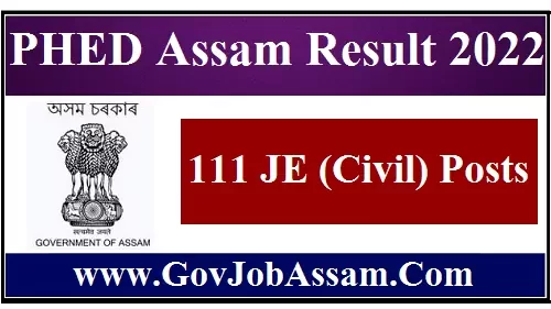 PHED Assam Result 2022
