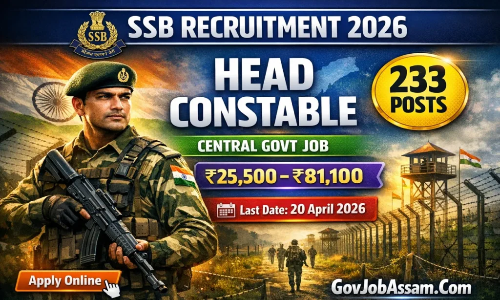 SSB Head Constable Recruitment 2026