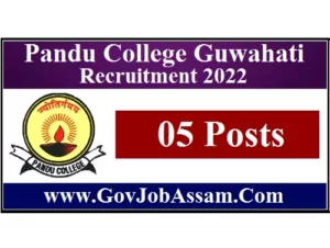 Pandu College Guwahati Recruitment 2022