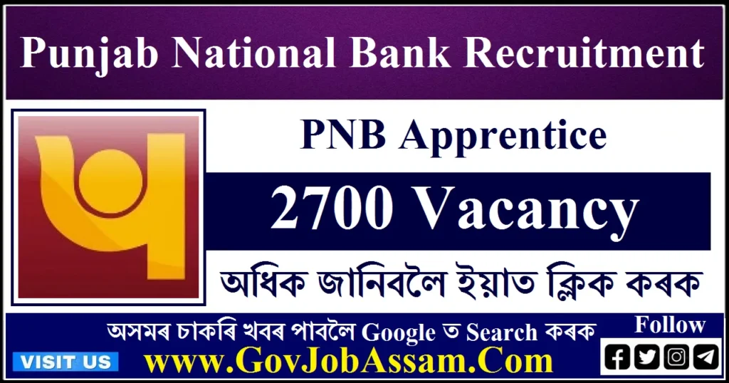 Punjab National Bank Apprentice Recruitment