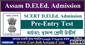 Assam D.El.Ed. Admission