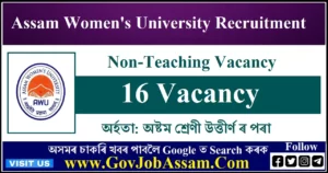 Assam Women's University Recruitment