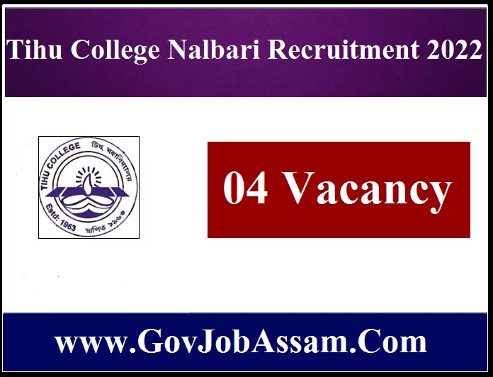 Tihu College Nalbari Recruitment 2022