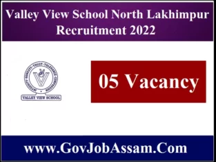 Valley View School North Lakhimpur Recruitment 2022