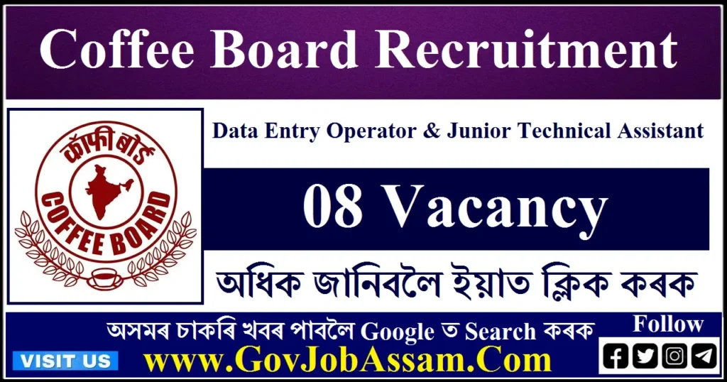 Coffee Board Recruitment