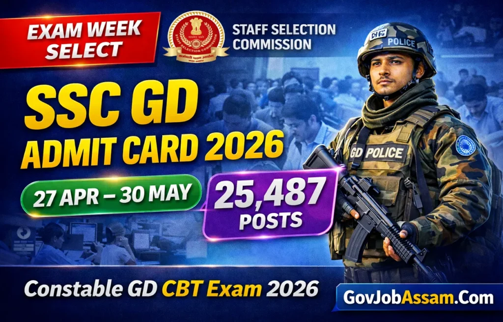 SSC GD Admit Card 2026