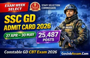 SSC GD Admit Card 2026