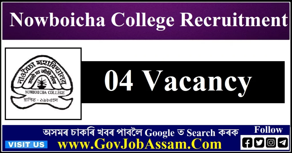 Nowboicha College Recruitment