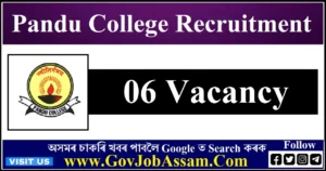 Pandu College Recruitment