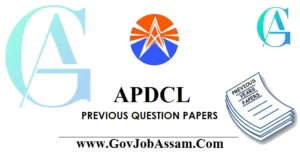 APDCL Previous Year Question Papers