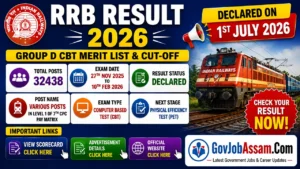 RRB Group D Result 2026