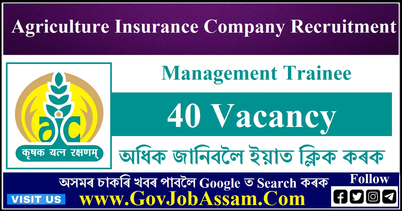 Agriculture Insurance Company Recruitment 2023 40 Management Trainee Agriculture Insurance Company Recruitment 2023 40 Management Trainee