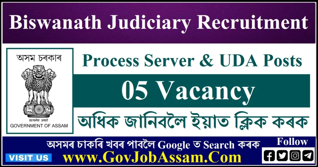 Biswanath Judiciary Recruitment