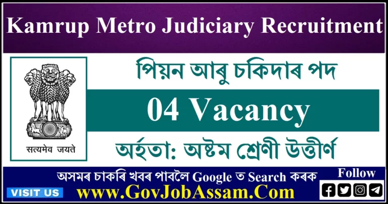 Kamrup Metro Judiciary Recruitment