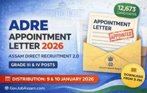 ADRE Appointment Letter 2026