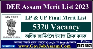DEE Assam Merit List