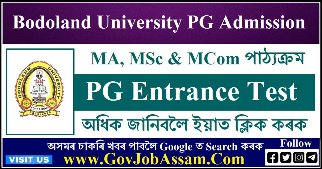 Bodoland University PG Admission