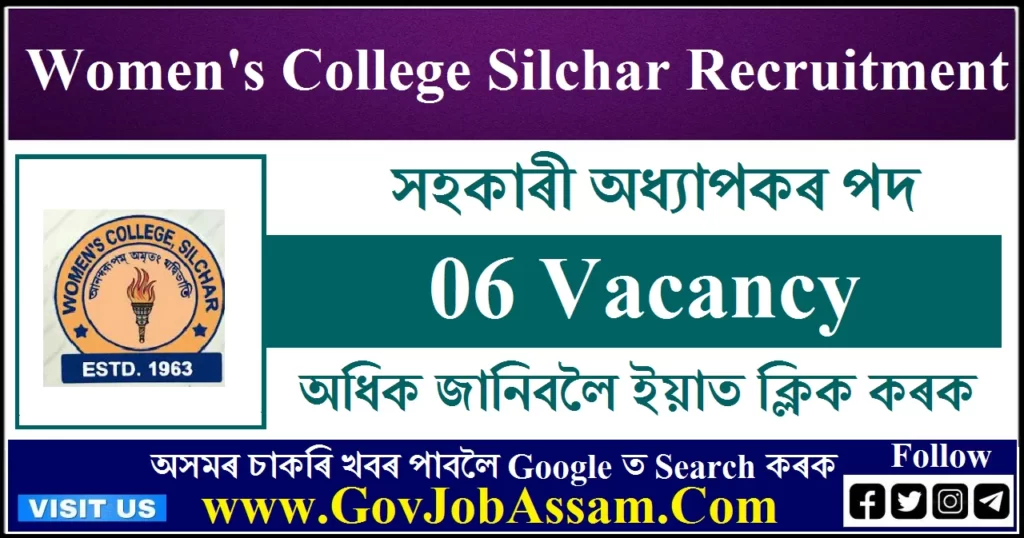 Womens College Silchar Recruitment