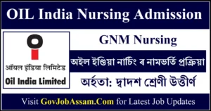 OIL India Nursing Admission