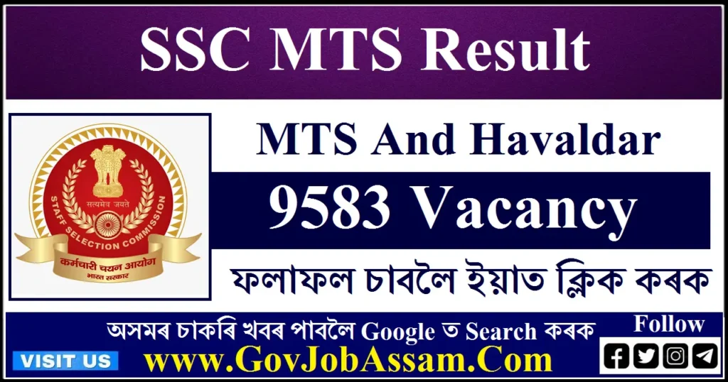 SSC MTS Result