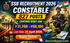 SSB Constable Recruitment 2026