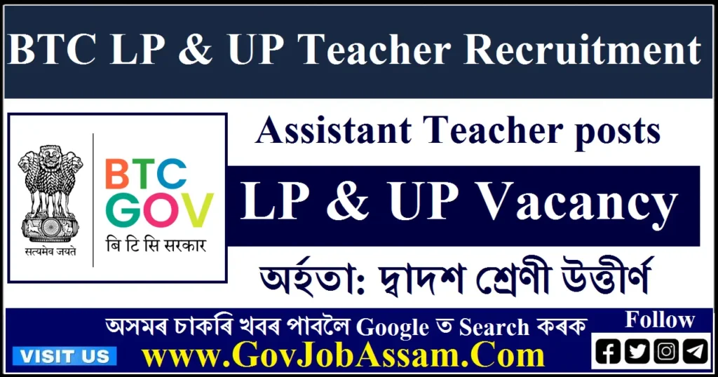 BTC LP UP Teacher Recruitment