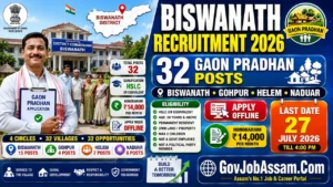 Biswanath Recruitment 2026