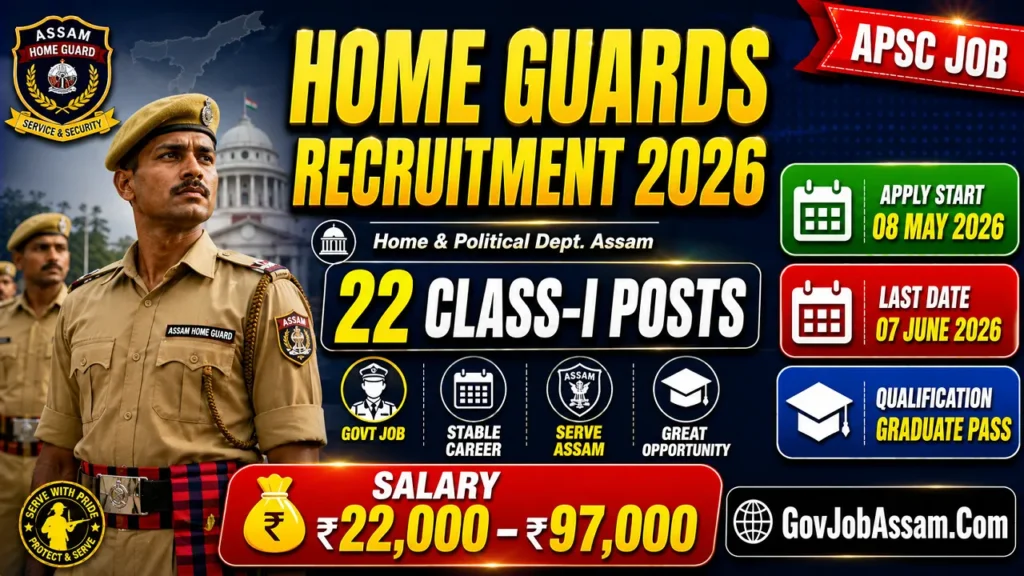 Home and Political Department Recruitment 2026
