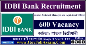 IDBI Bank Assistant Manager Recruitment