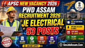 PWD Assam Recruitment 2026