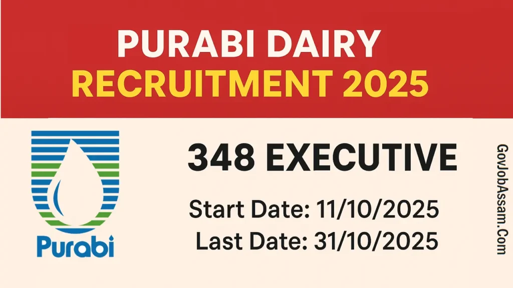 Purabi Dairy Recruitment 2025 Assam WAMUL Vacancy