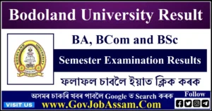 Bodoland University Result