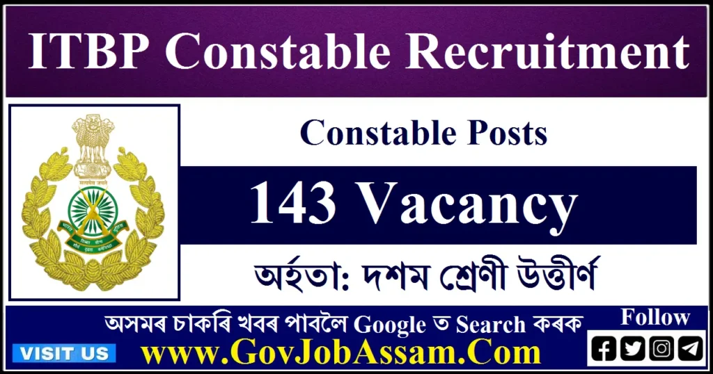 ITBP Constable Recruitment