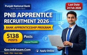 Punjab National Bank Apprentice Recruitment 2026