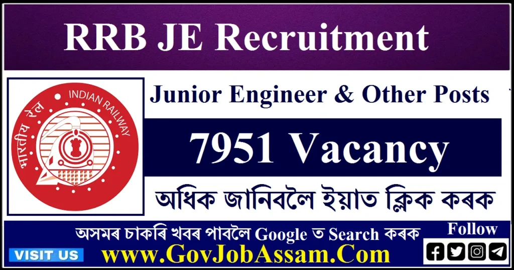 RRB JE Recruitment