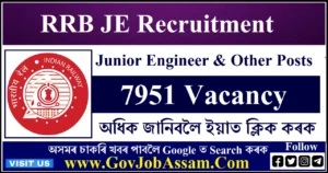 RRB JE Recruitment